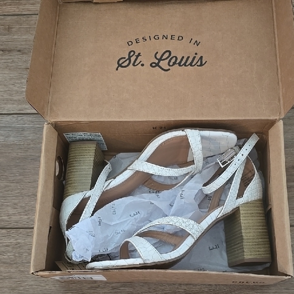 Women's High Heels White Strappy Sandals